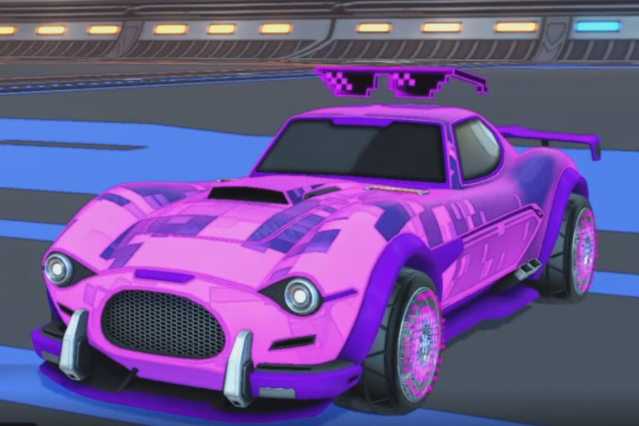 Rocket league Mamba Purple design with Discotheque,Parallax