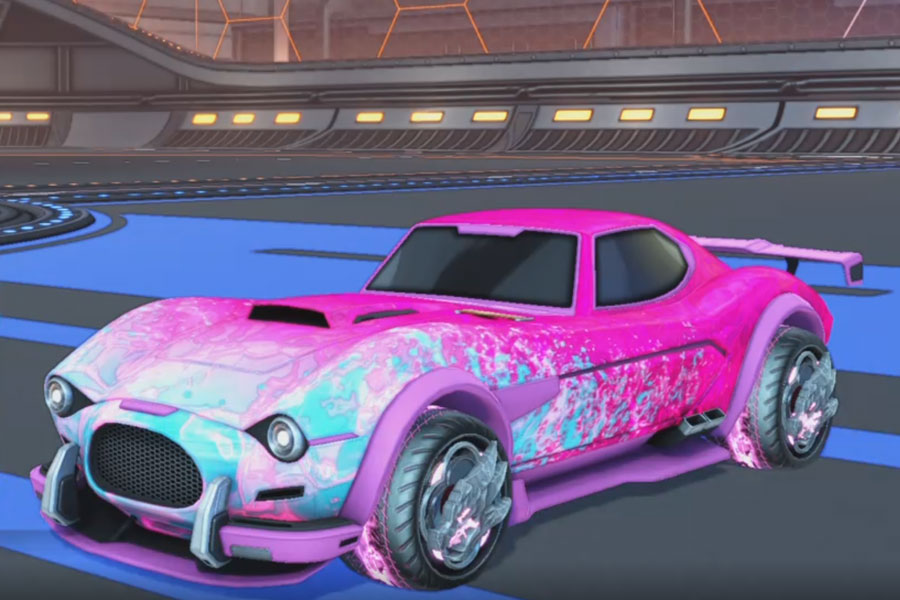 Rocket league Mamba Pink design with Draco,Dissolver