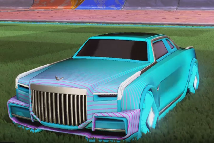 Rocket league Maestro Sky Blue design with Diamante,Future Shock