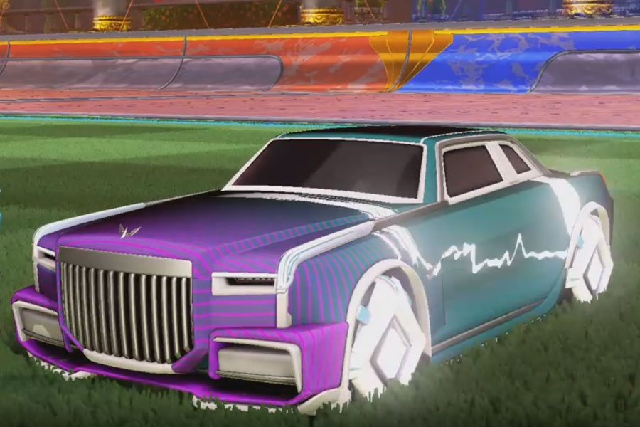 Rocket league Maestro Titanium White design with Diamante,Future Shock