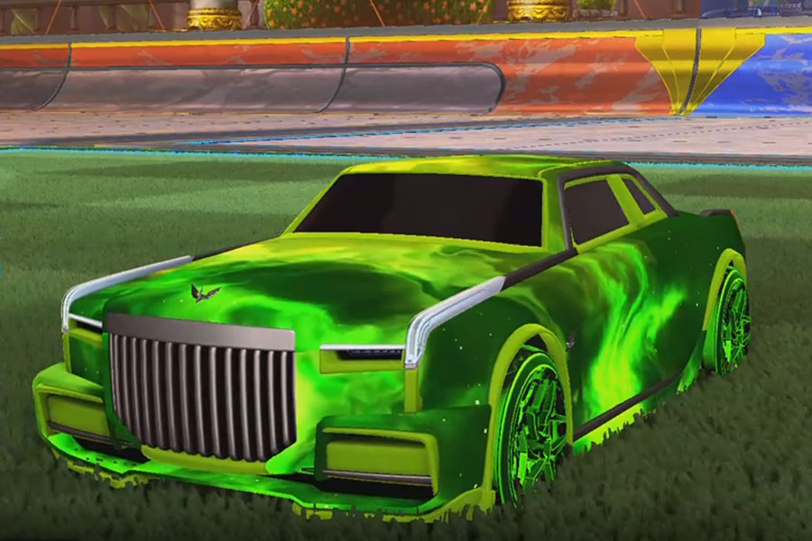 Rocket league Maestro Lime design with Halcyon:Revolved,Interstellar