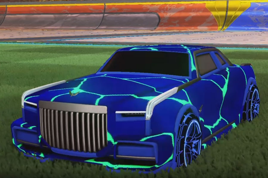 Rocket league Maestro Cobalt design with A-Lister:Inverted,Magma