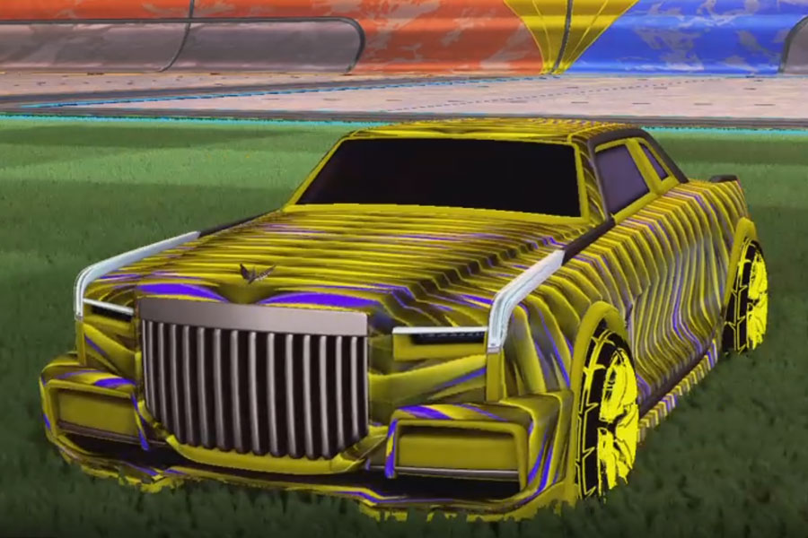 Rocket league Maestro Saffron design with A-Lister:Inverted,Intrudium