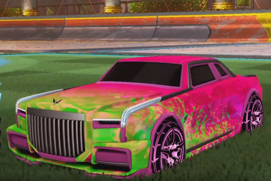 Rocket league Maestro Pink design with A-Lister:Inverted,Dissolver