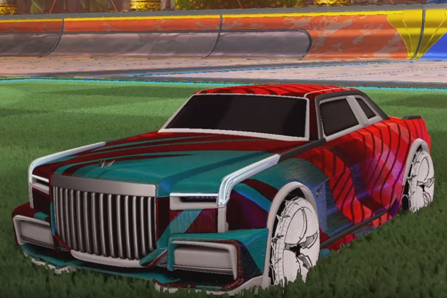 Rocket league Maestro Titanium White design with A-Lister:Inverted,20XX