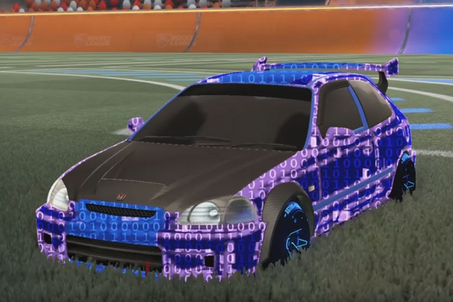 Rocket league Honda Civic Type R-LE Cobalt design with Astro-CSX:Inverted,Encryption