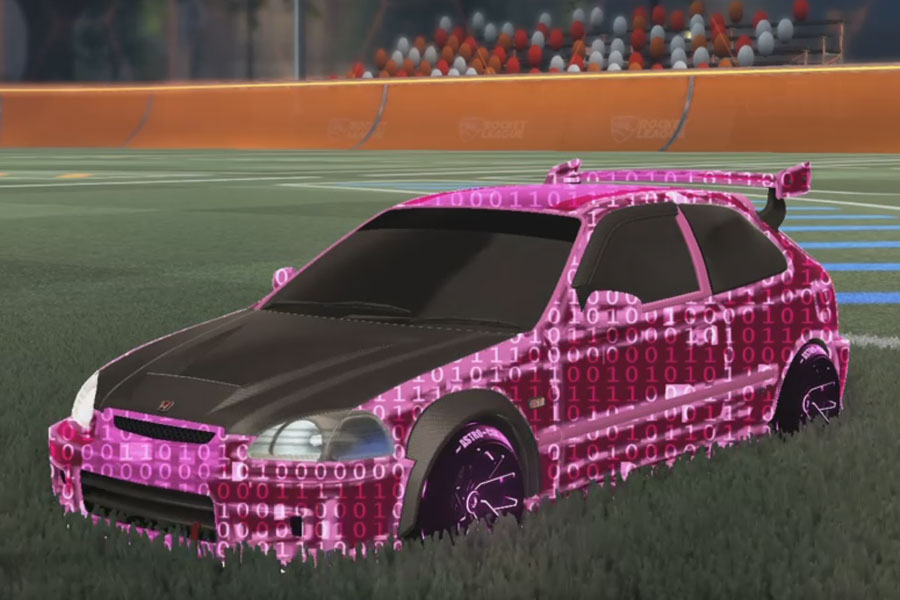 Rocket league Honda Civic Type R-LE Pink design with Astro-CSX:Inverted,Encryption