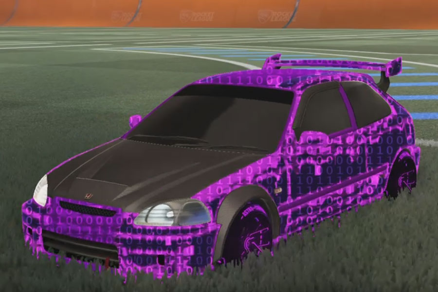 Rocket league Honda Civic Type R-LE Purple design with Astro-CSX:Inverted,Encryption