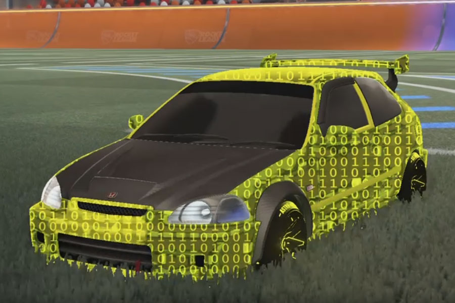 Rocket league Honda Civic Type R-LE Saffron design with Astro-CSX:Inverted,Encryption