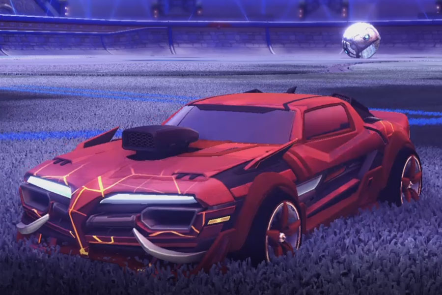 Rocket league Emperor II Burnt Sienna design with A-Lister,Neural Network