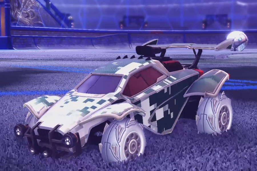 Rocket league Octane Titanium White design with Piercer,Parallax