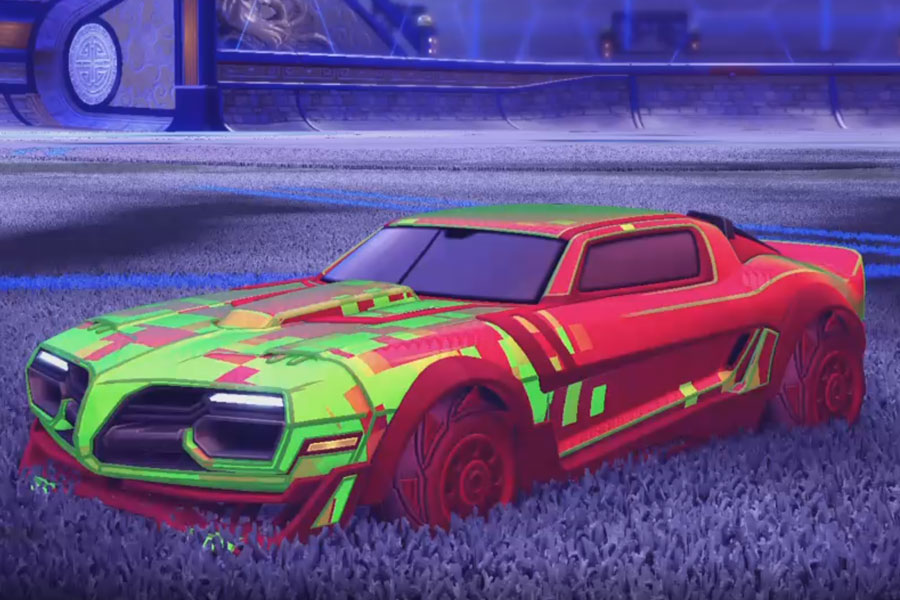 Rocket league Emperor Crimson design with Piercer,Parallax