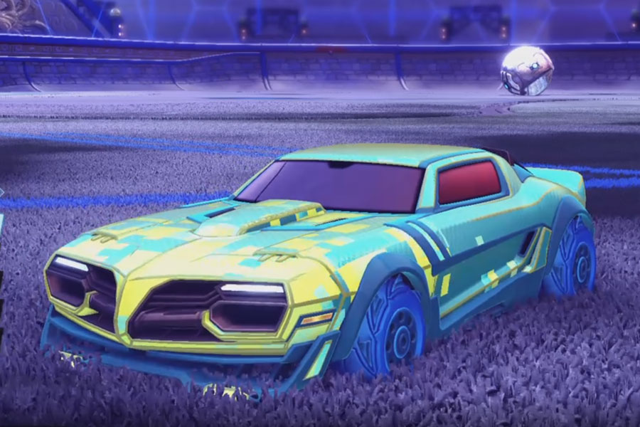 Rocket league Emperor Sky Blue design with Piercer,Parallax