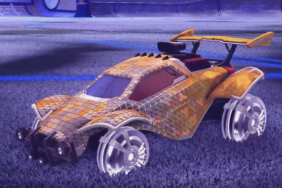 Rocket league Octane Titanium White design with Veski:Inverted,Trigon