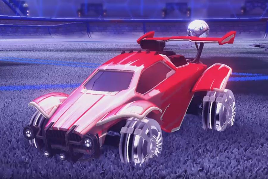 Rocket league Octane Titanium White design with Veski:Inverted,Wet Paint