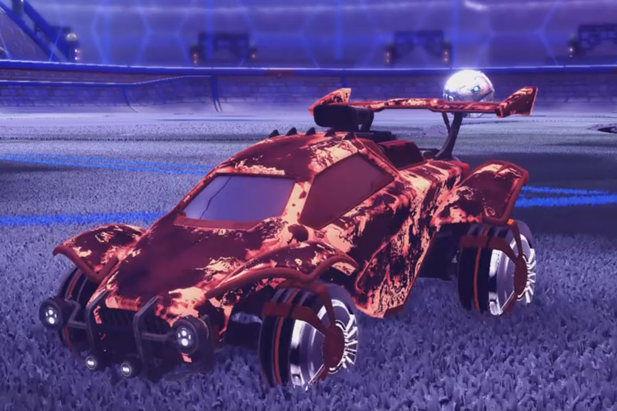 Rocket league Octane Burnt Sienna design with Veski:Inverted,Fire God