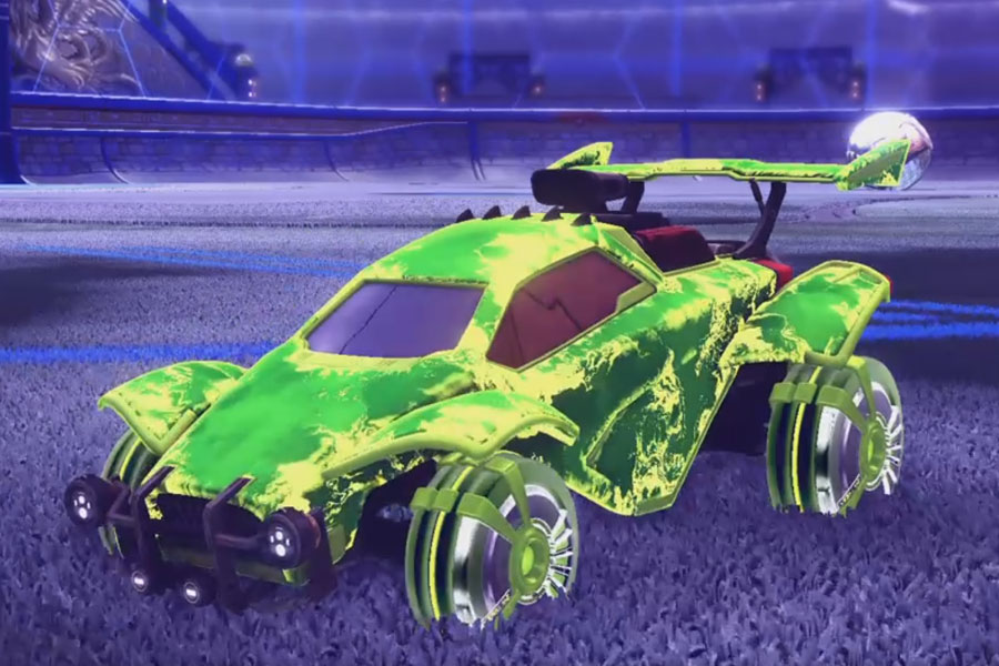 Rocket league Octane Lime design with Veski:Inverted,Fire God