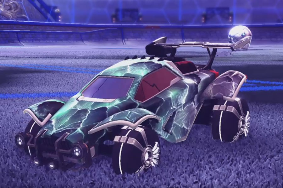 Rocket league Octane Titanium White design with Veski,Thawed