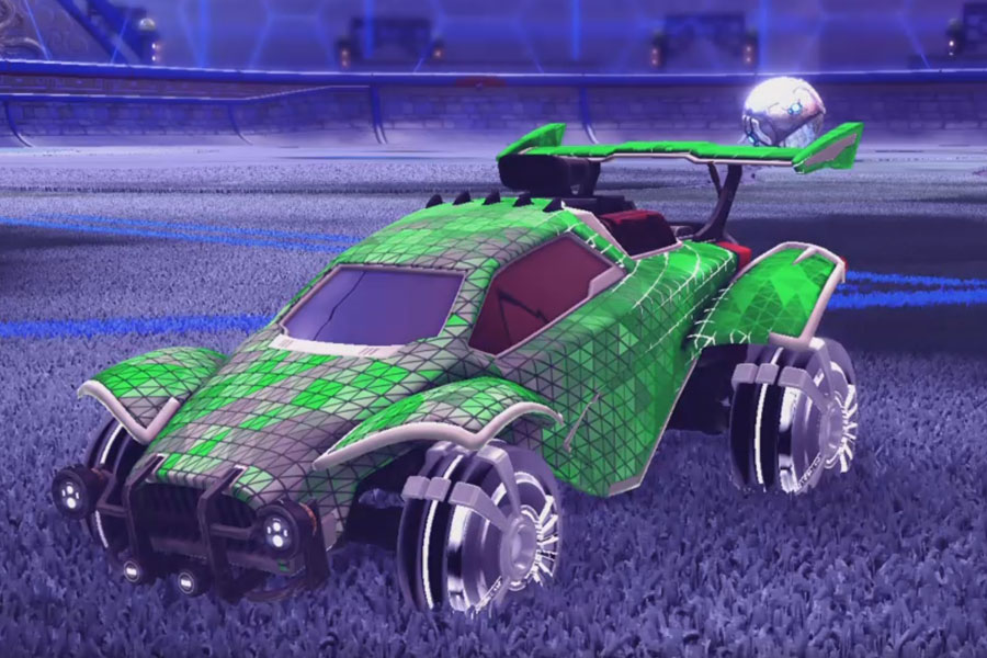 Rocket league Octane Titanium White design with Veski:Inverted,Trigon