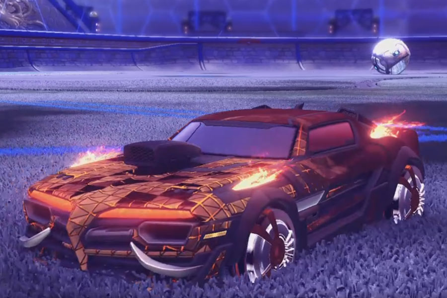 Rocket league Emperor II:Scorched design with Veski:Inverted,Trigon