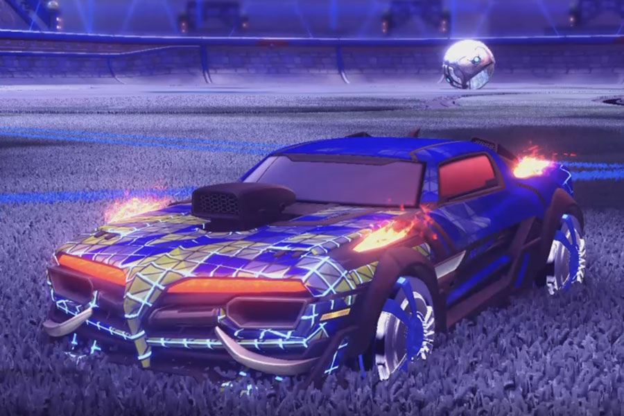 Rocket league Emperor II:Scorched design with Veski:Inverted,Trigon