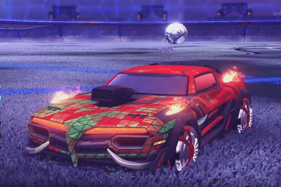 Rocket league Emperor II:Scorched design with Veski:Inverted,Trigon