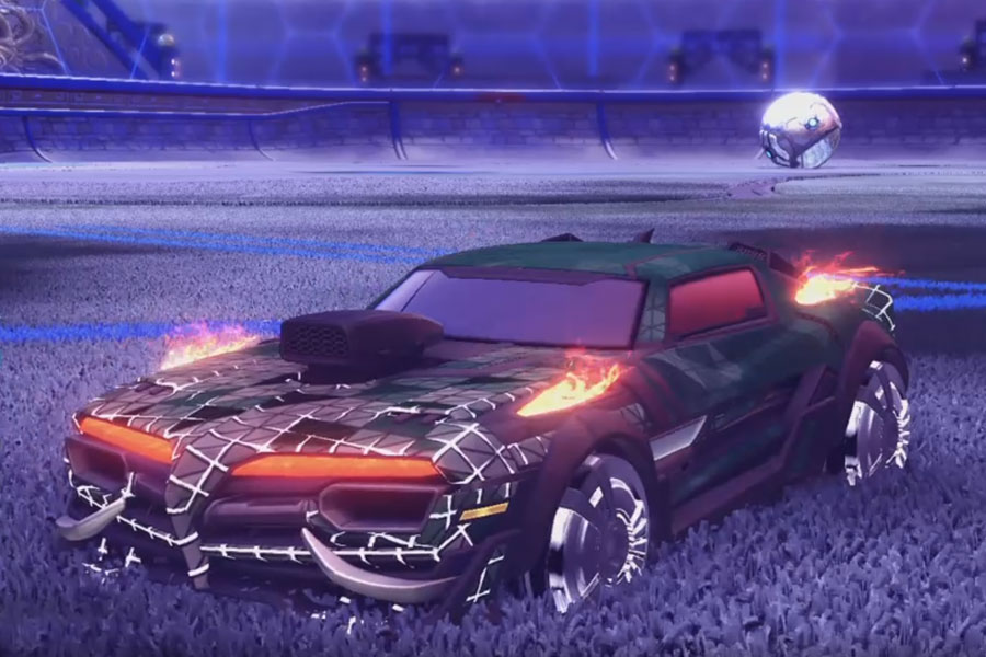 Rocket league Emperor II:Scorched design with Veski:Inverted,Trigon