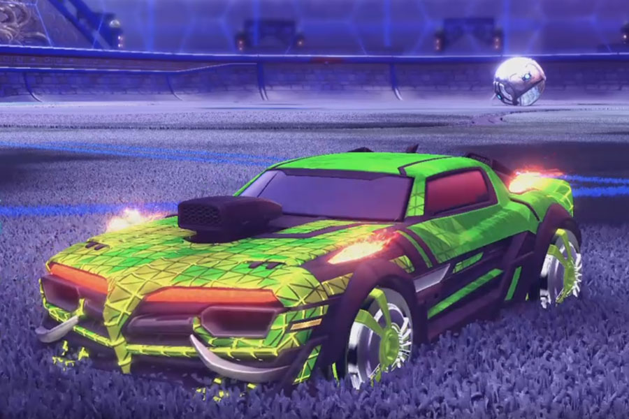 Rocket league Emperor II:Scorched design with Veski:Inverted,Trigon