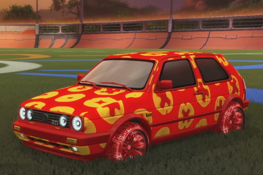 Rocket league Volkswagen Golf GTI Crimson design with Torque TX:Inverted,Xtra