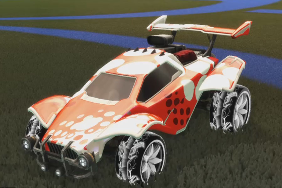 Rocket league Octane Titanium White design with Floret:Infinite,Spotdrop