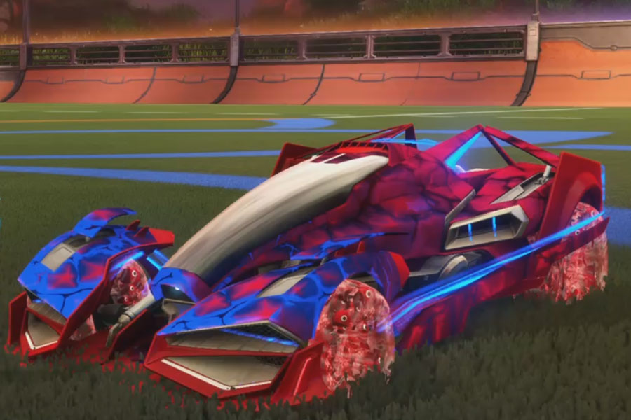 Rocket league Artemis Gxt Crimson design with School’d,Chameleon