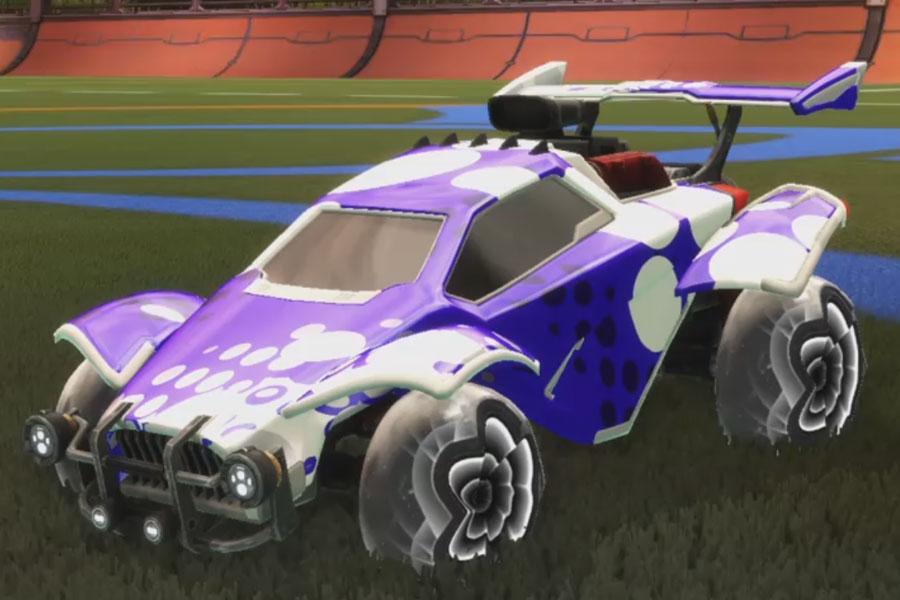 Rocket league Octane Titanium White design with Starcade,Spotdrop