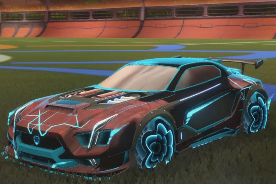 Rocket league Maverick Gxt Sky Blue design with Starcade,Neural Network