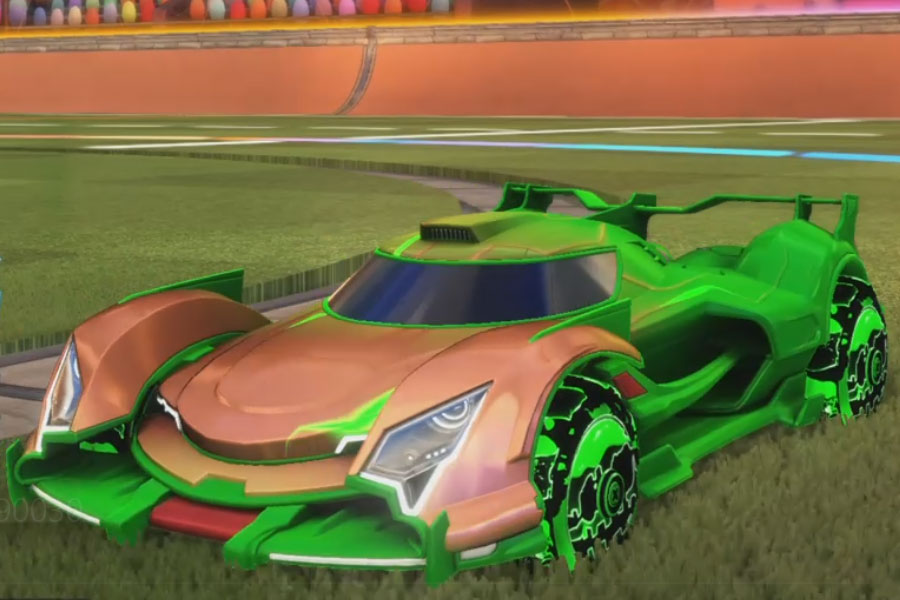 Rocket league Centio Forest Green design with Demonio:Inverted,Mainframe