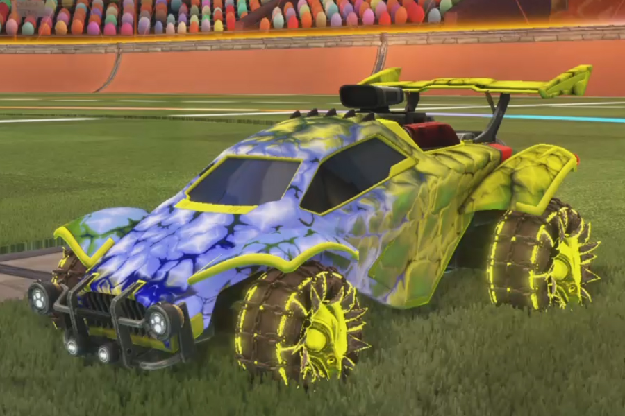 Rocket league Octane Saffron design with Jacana,Chameleon