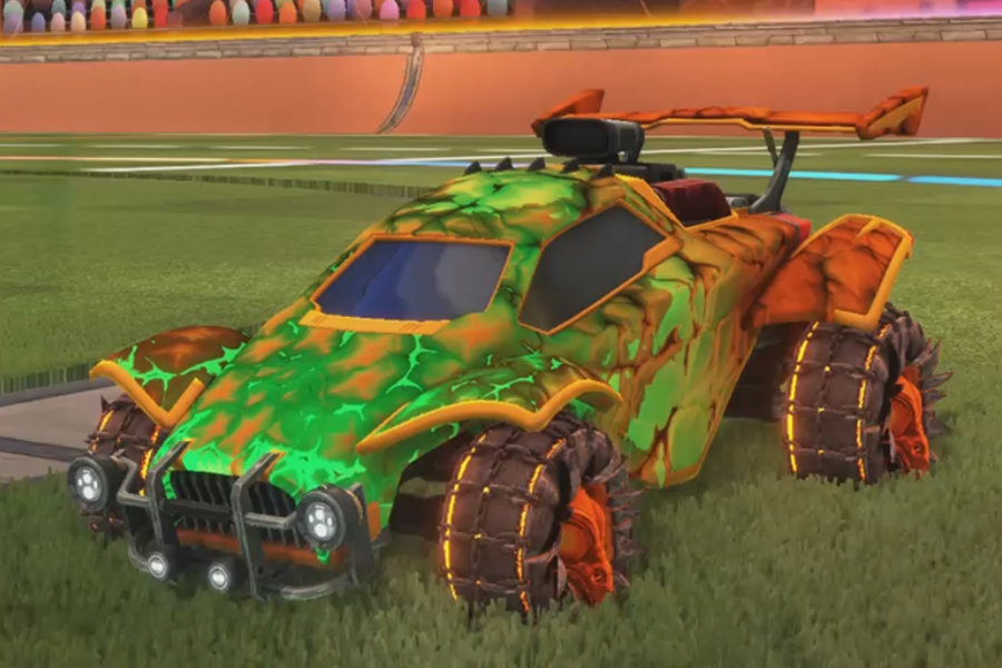 Rocket league Octane Orange design with Jacana,Chameleon