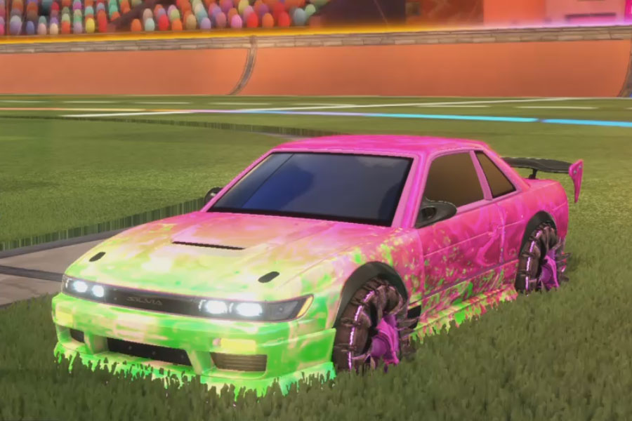 Rocket league Nissan Silvia Rle Pink design with Jacana,Dissolver