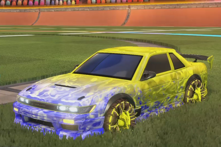 Rocket league Nissan Silvia Rle Saffron design with Jacana,Dissolver