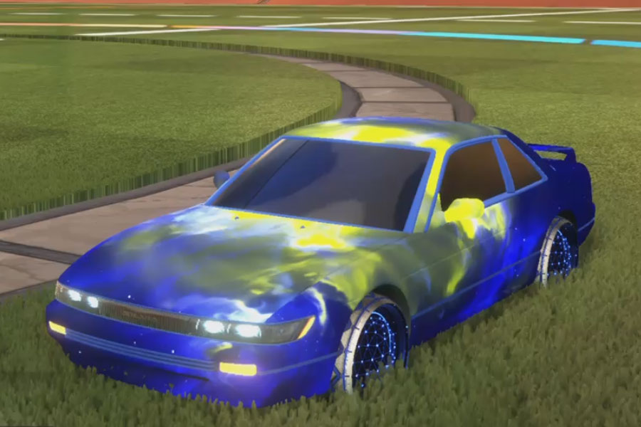 Rocket league Nissan Silvia Cobalt design with Celestial II,Interstellar