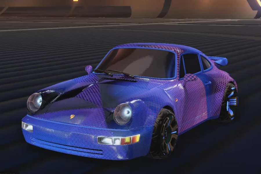 Rocket league Porsche 911 Turbo Cobalt design with Giga-Hurts,J-peggy