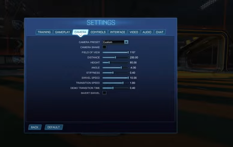 Rocket League Square Deadzone Settings
